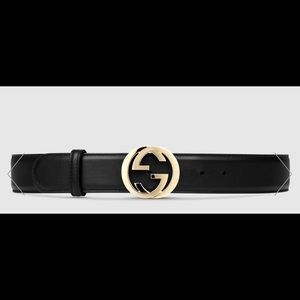 Authentic Women’s black Gucci belt